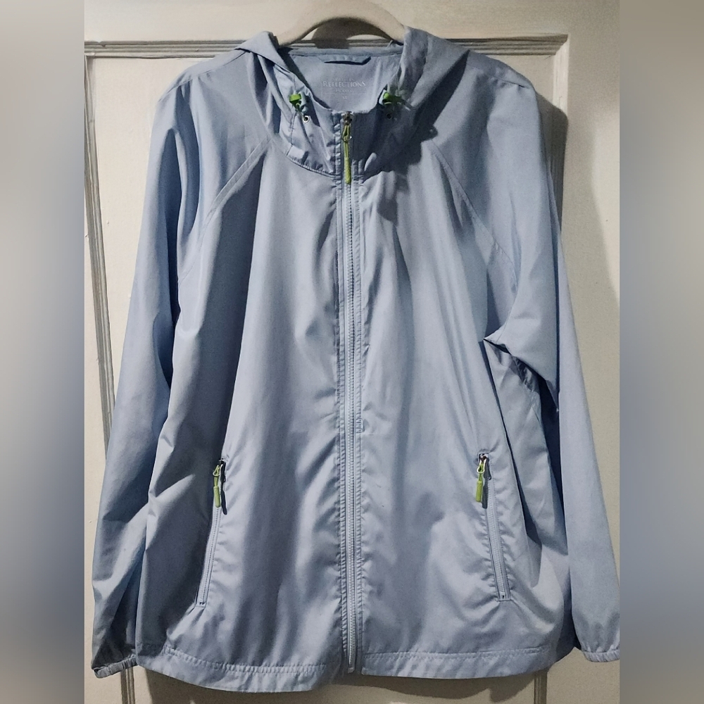 Northern Reflections Light Blue Packaway Jacket size:XL